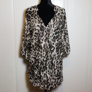 Diane Von Furstenberg Leopard Print Mini Dress